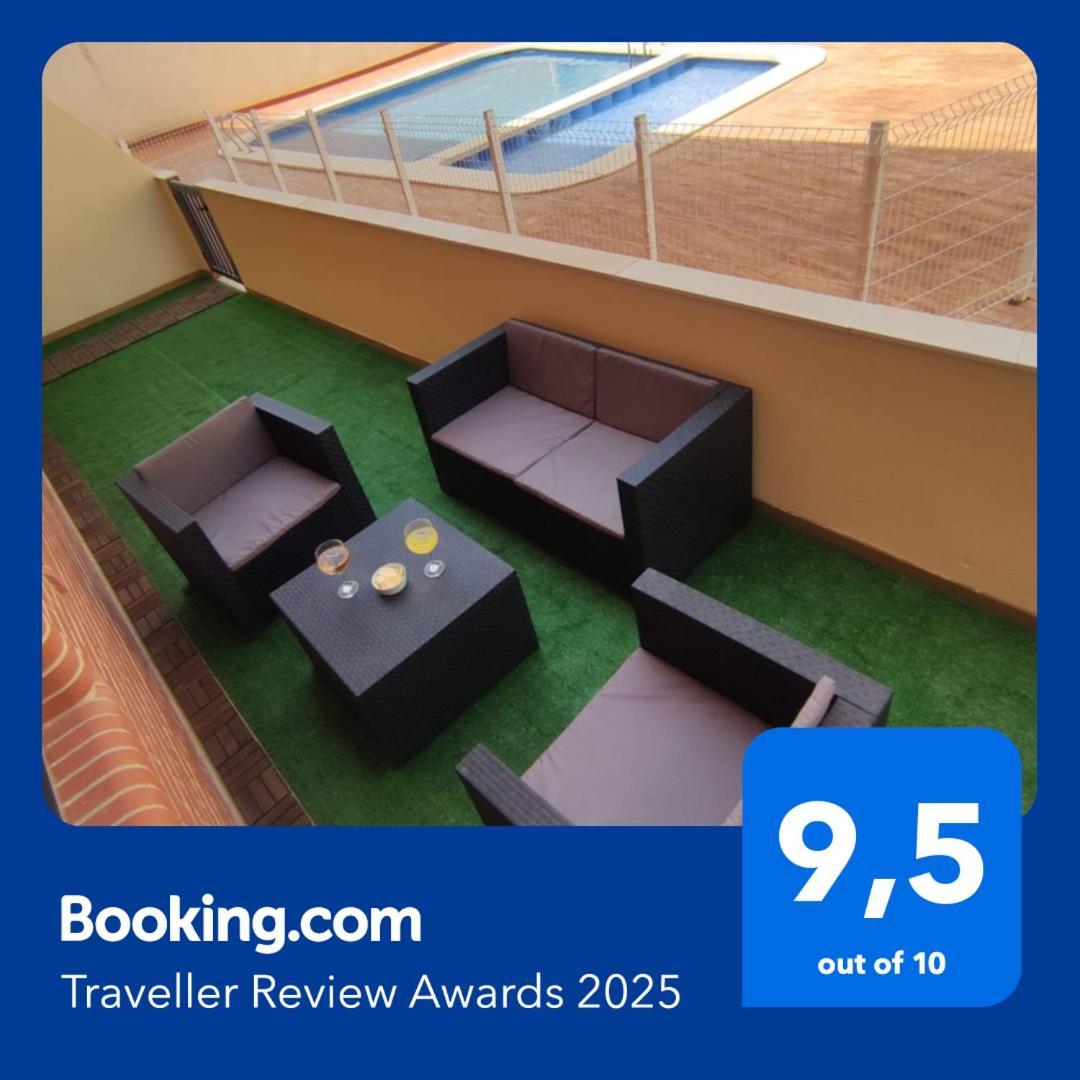 Apartamento Con Patio, Piscina Y Parking Privado El Campello Exterior foto